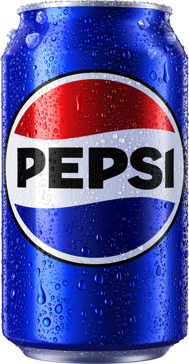 A can of pepsi with water drops on it.