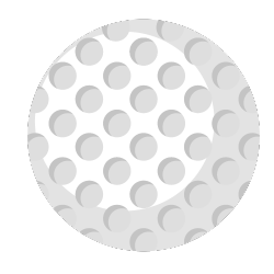 a white golf ball with holes in it on a white background