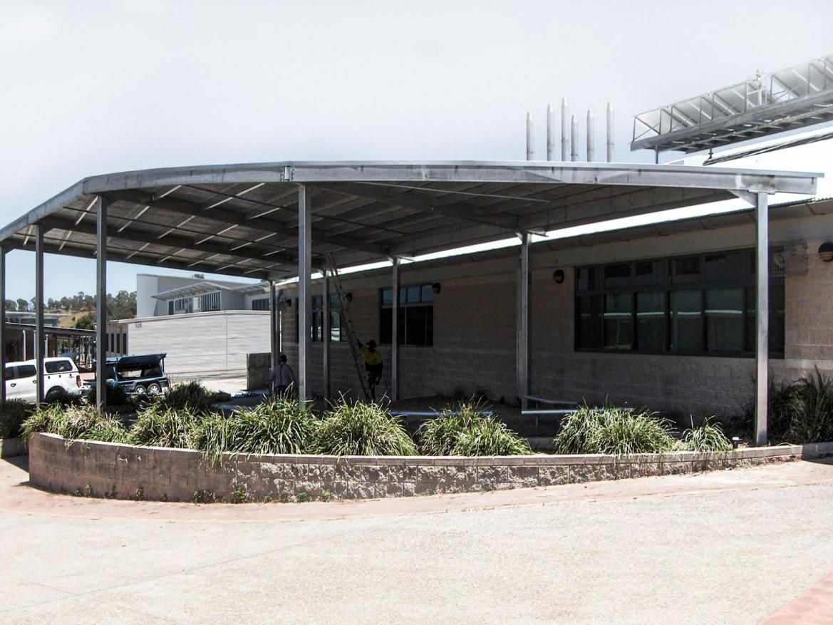 Building with A Covered Area in Front of It — Clearspan Builders In Queanbeyan, NSW