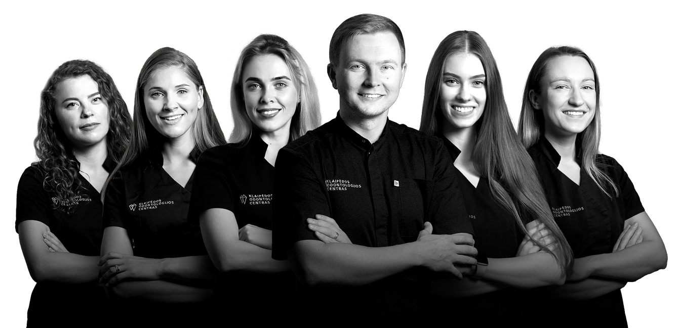 Klaipėdos odontologijos centro gydytojų specialistų komanda Klaipėdos odontologijos centro gydytojų specialistų komanda