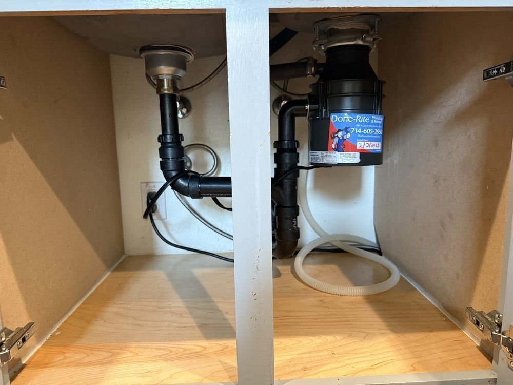 Upgrade your kitchen with professional garbage disposal installation from Done-Rite Plumbing & Rooter—your trusted local plumber serving Orange, Anaheim, Villa Park, Tustin, and surrounding Orange County communities.