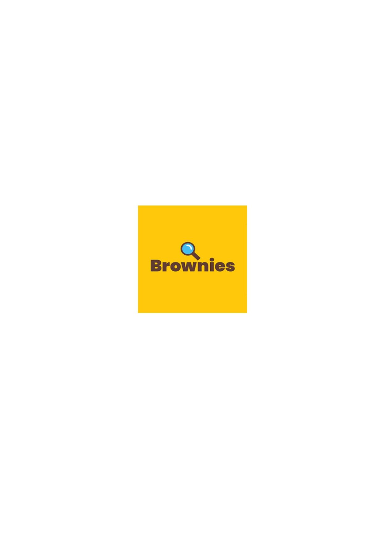 Yellow square logo with the word