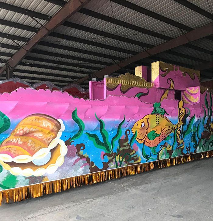 Shell Concept Parade Float Carnivals | All Seasons Parade Floats, LLC
