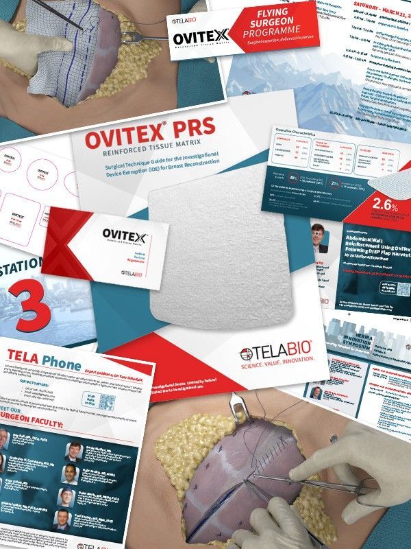 Array of multimedia offerings for a biotech company.