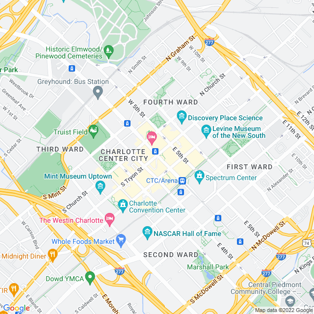 Map of business location
