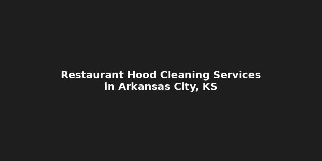 A black background with white text that says restaurant hood cleaning services 