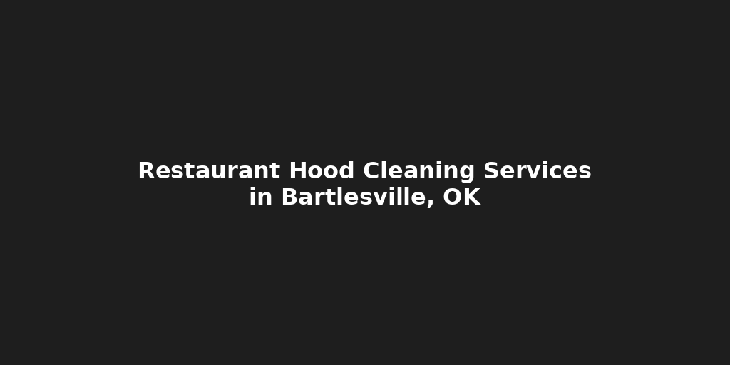 A black background with white text that says restaurant hood cleaning services 