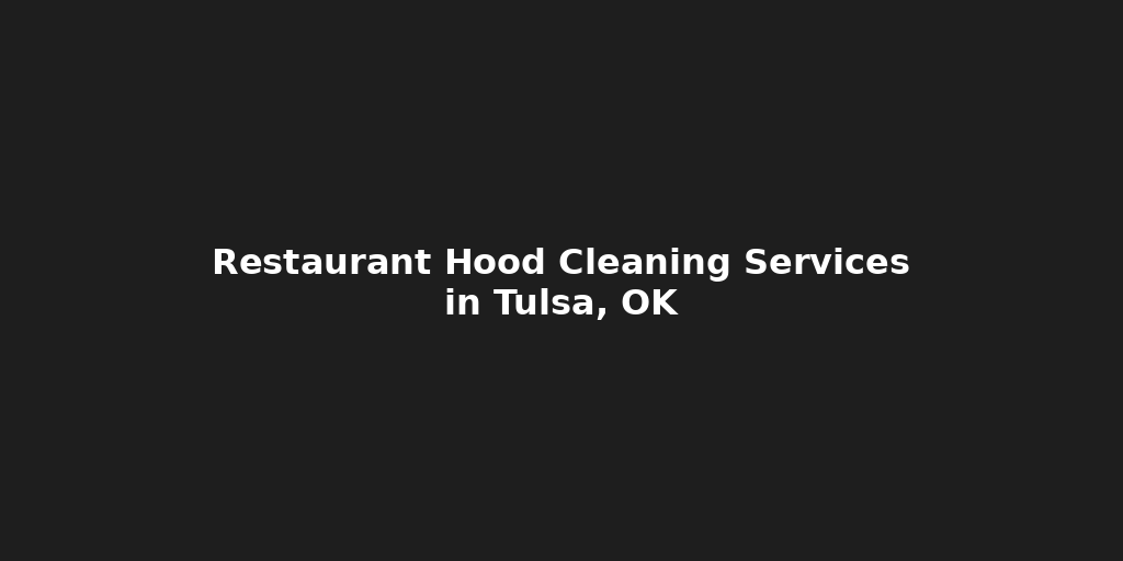 A black background with white text that says restaurant hood cleaning services 