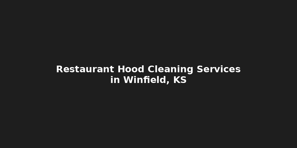 A black background with white text that says restaurant hood cleaning services 