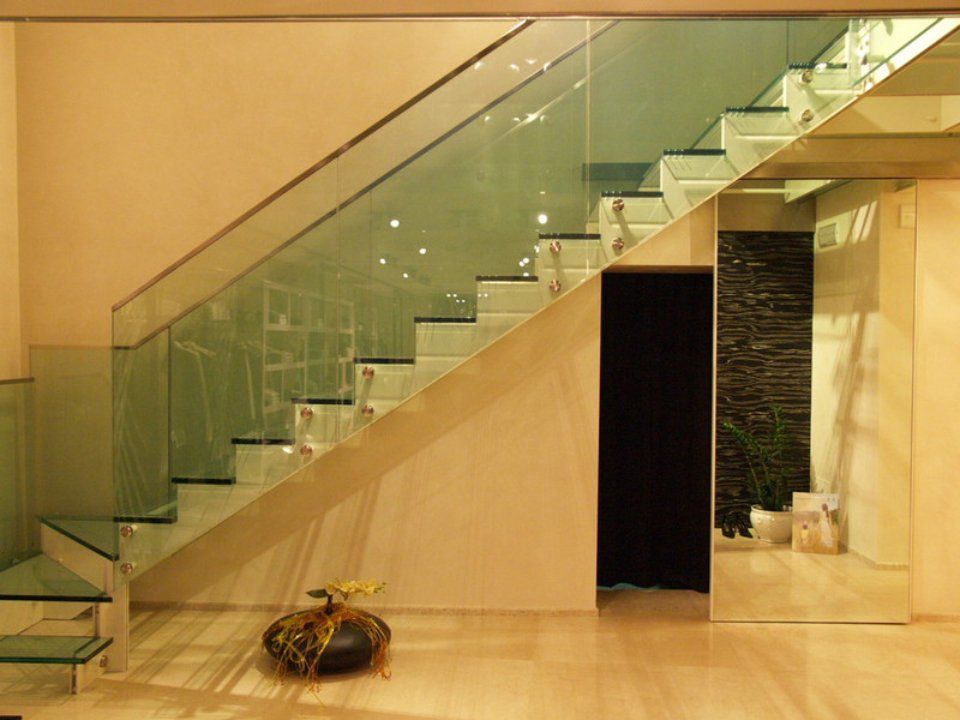 metal stairs and railings