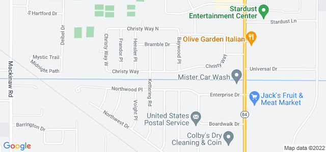 Map of business location