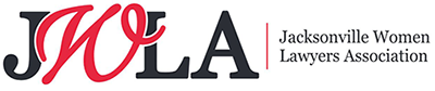 The logo for the jacksonville women lawyers association.