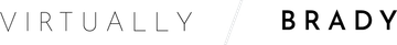 The word brady is written in black on a white background