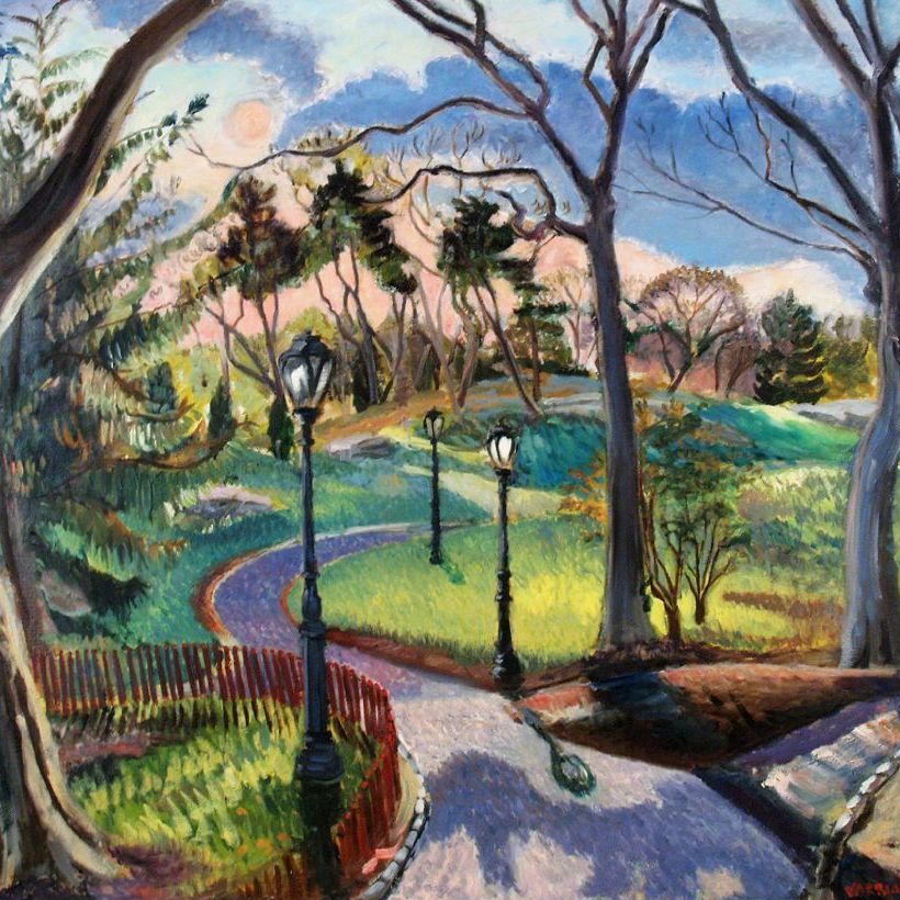 October Twilight | Landscape Oil Painting by John Varriano