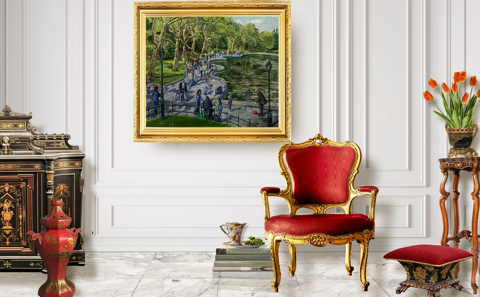 Blue Twilight  | Landscape Oil Painting by John Varriano