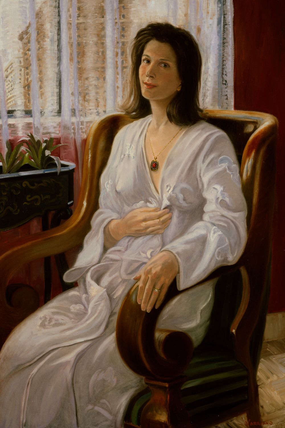 By The Window  | Figurative Oil Painting by John Varriano