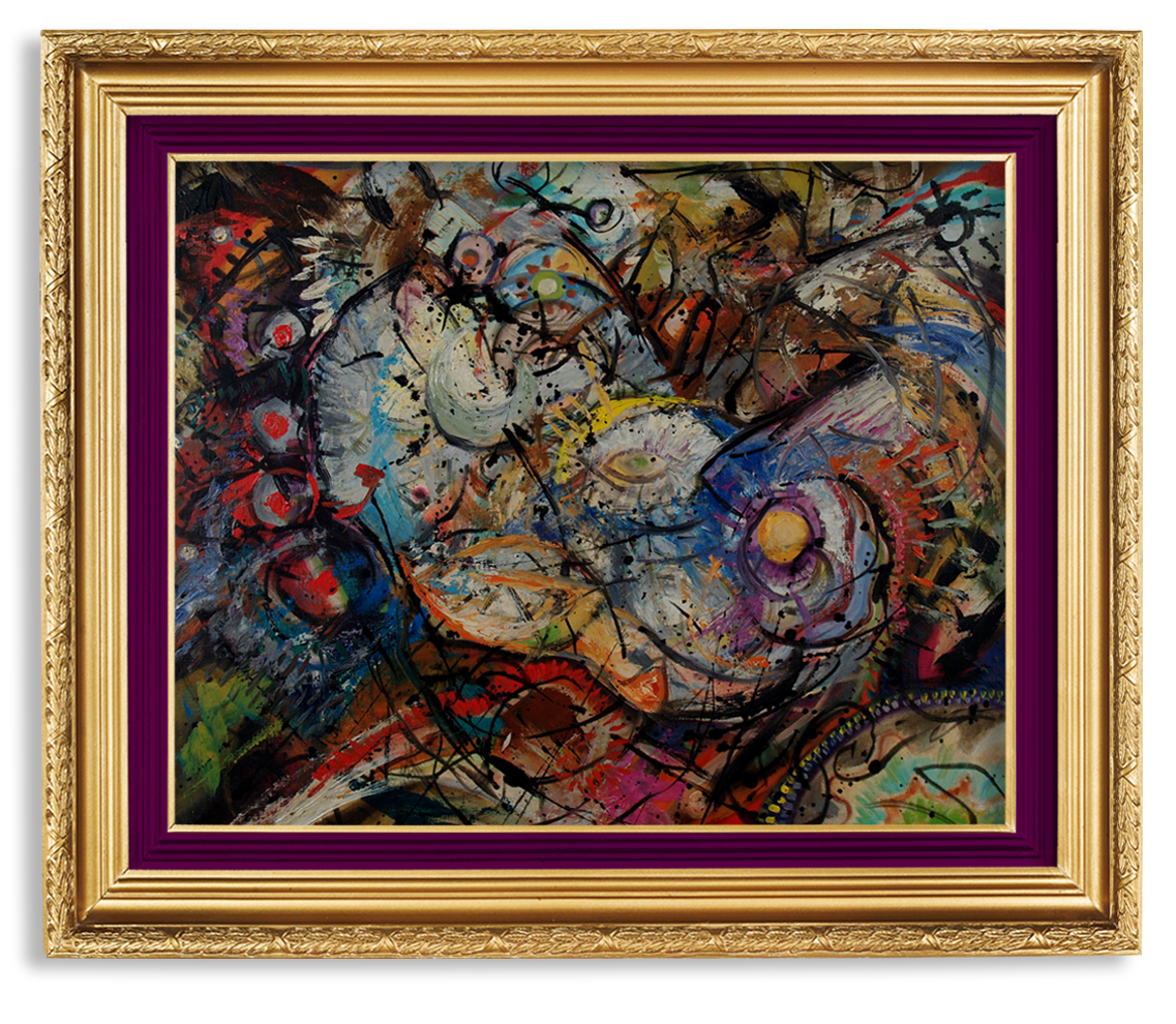 conception | abstract oil painting by John Varriano