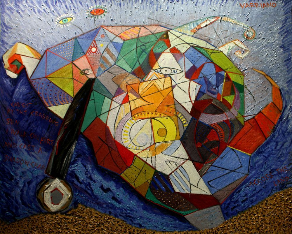 crab | abstract oil painting by John Varriano