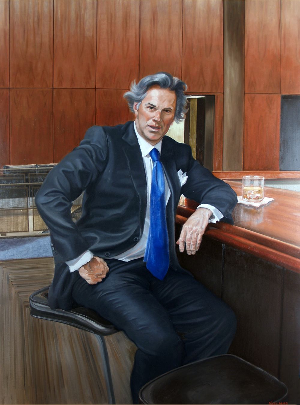 portrait of harold | figurative oil painting by John Varriano