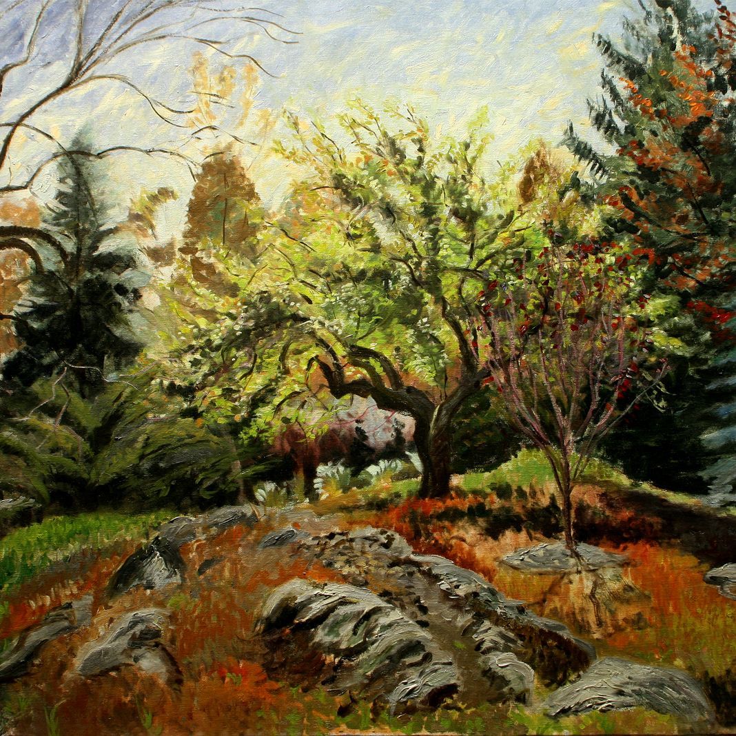 Apple Blossom | Landscape Oil Painting by John Varriano