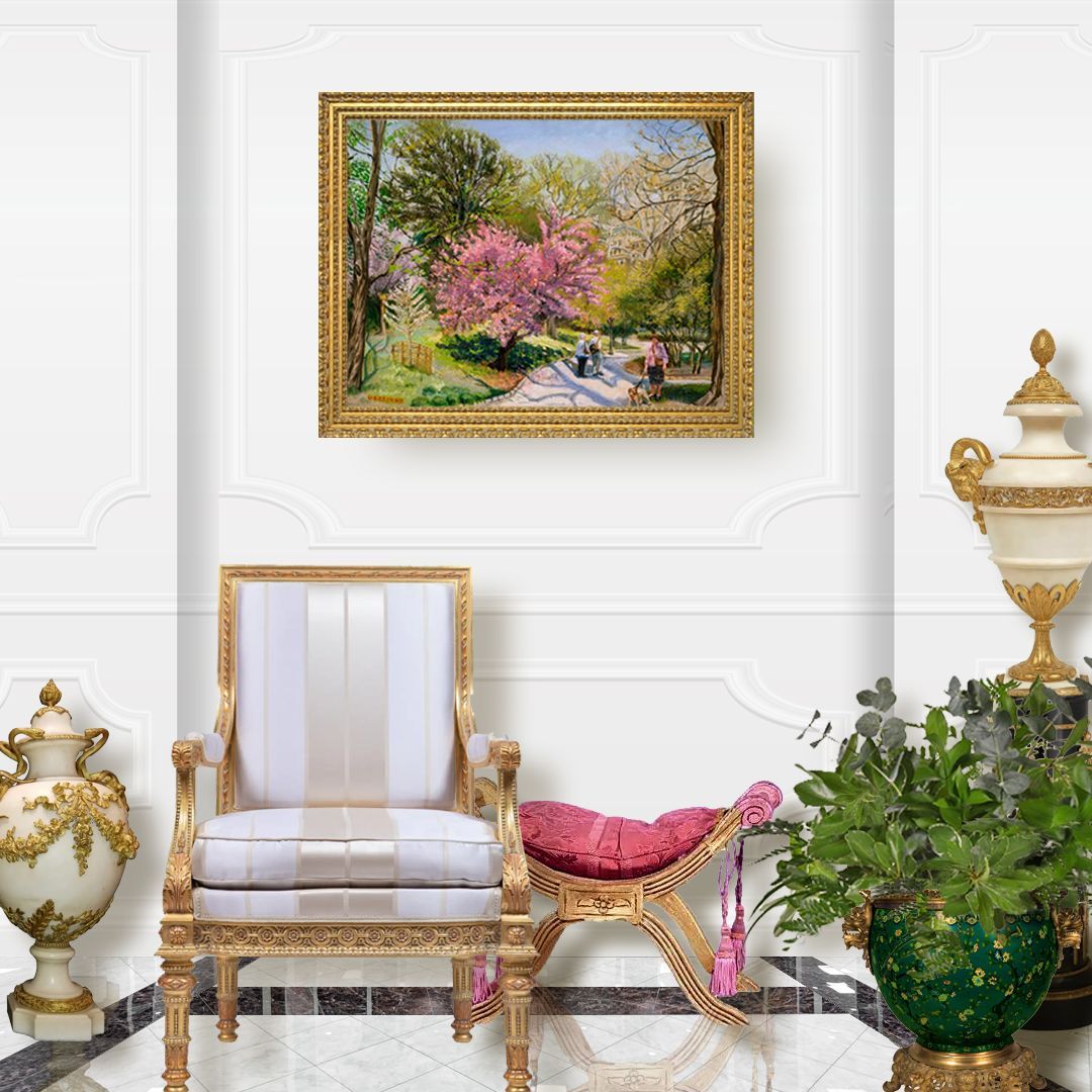 Cherry Blossom | Landscape Oil Painting by John Varriano