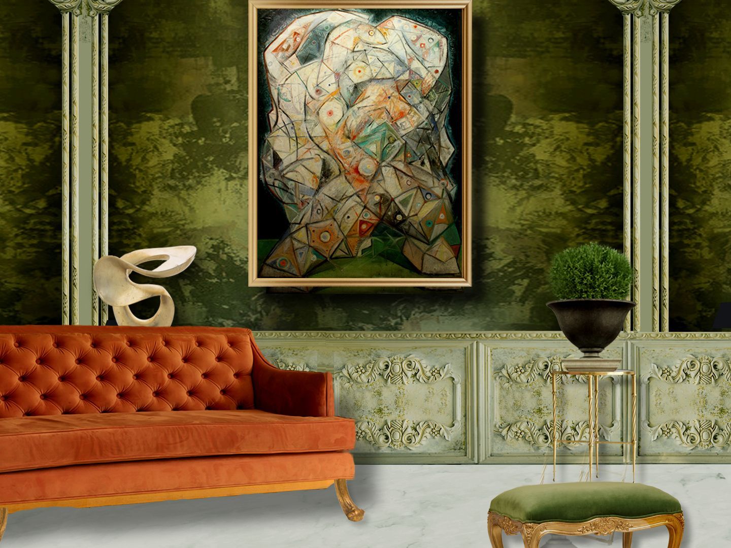 lacoon | abstract oil painting by John Varriano