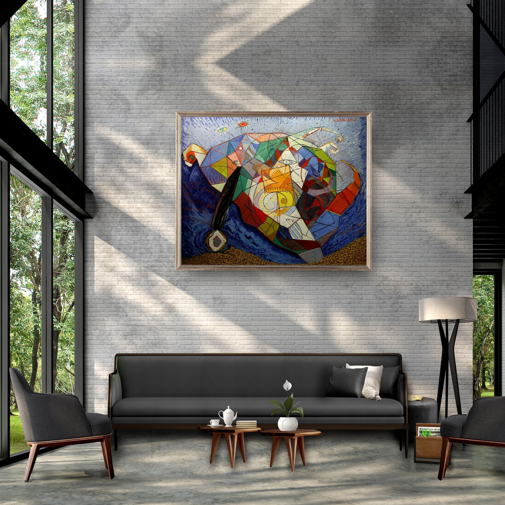Crab | Abstract Oil Painting by John Varriano
