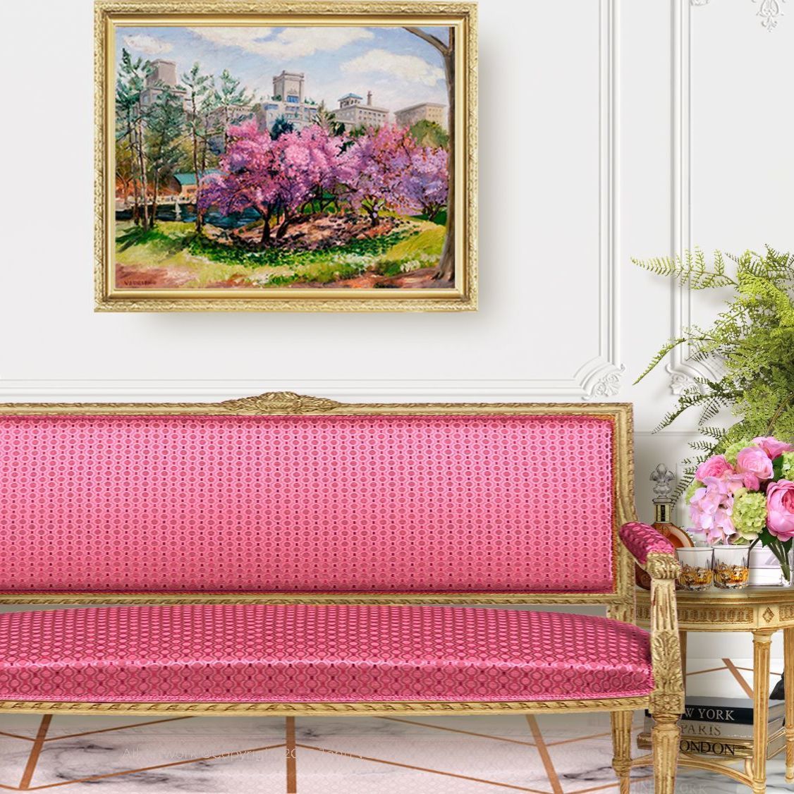 Central Park Spring | Landscape Oil Painting by John Varriano