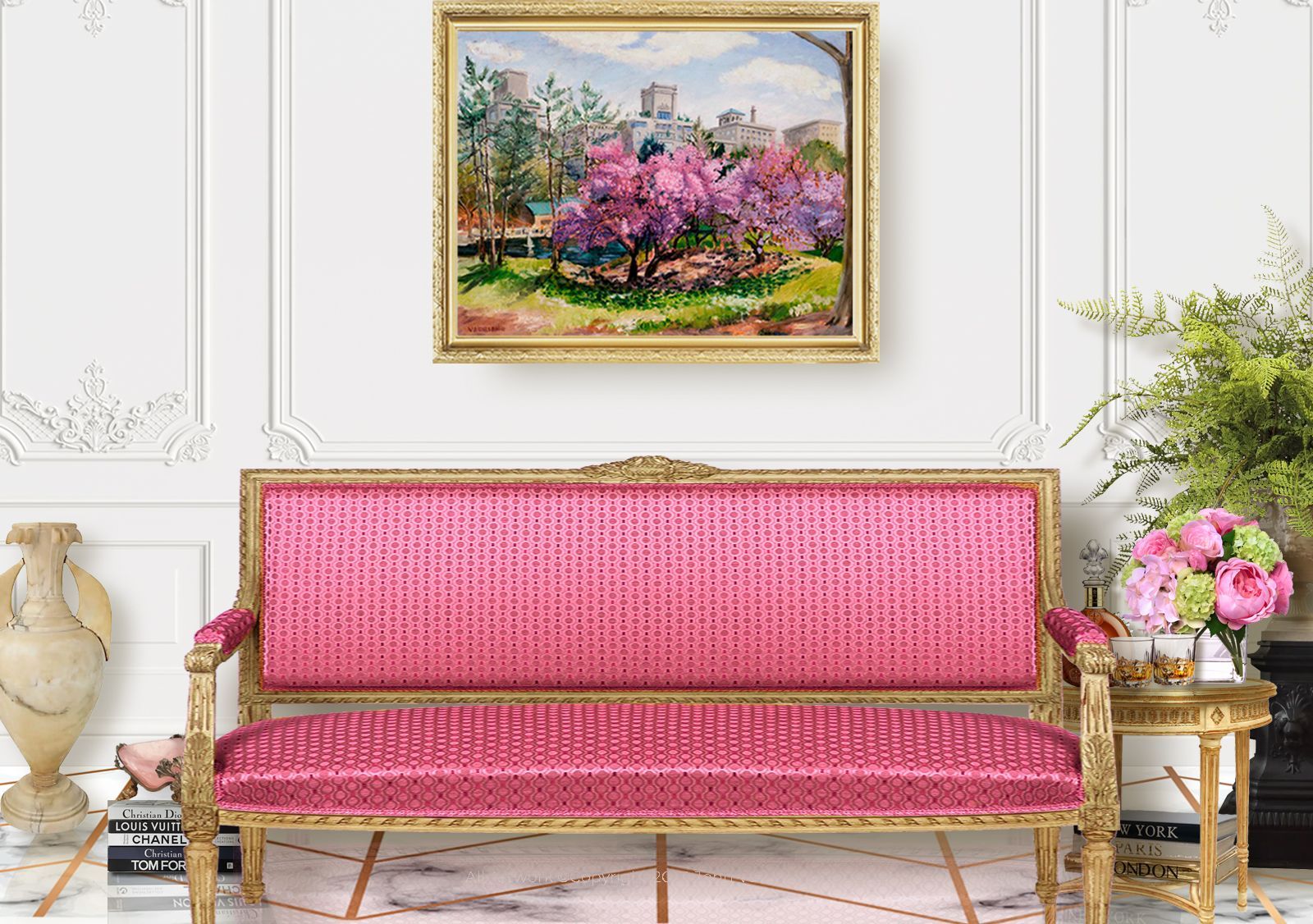 Central Park Spring | Landscape Oil Painting by John Varriano