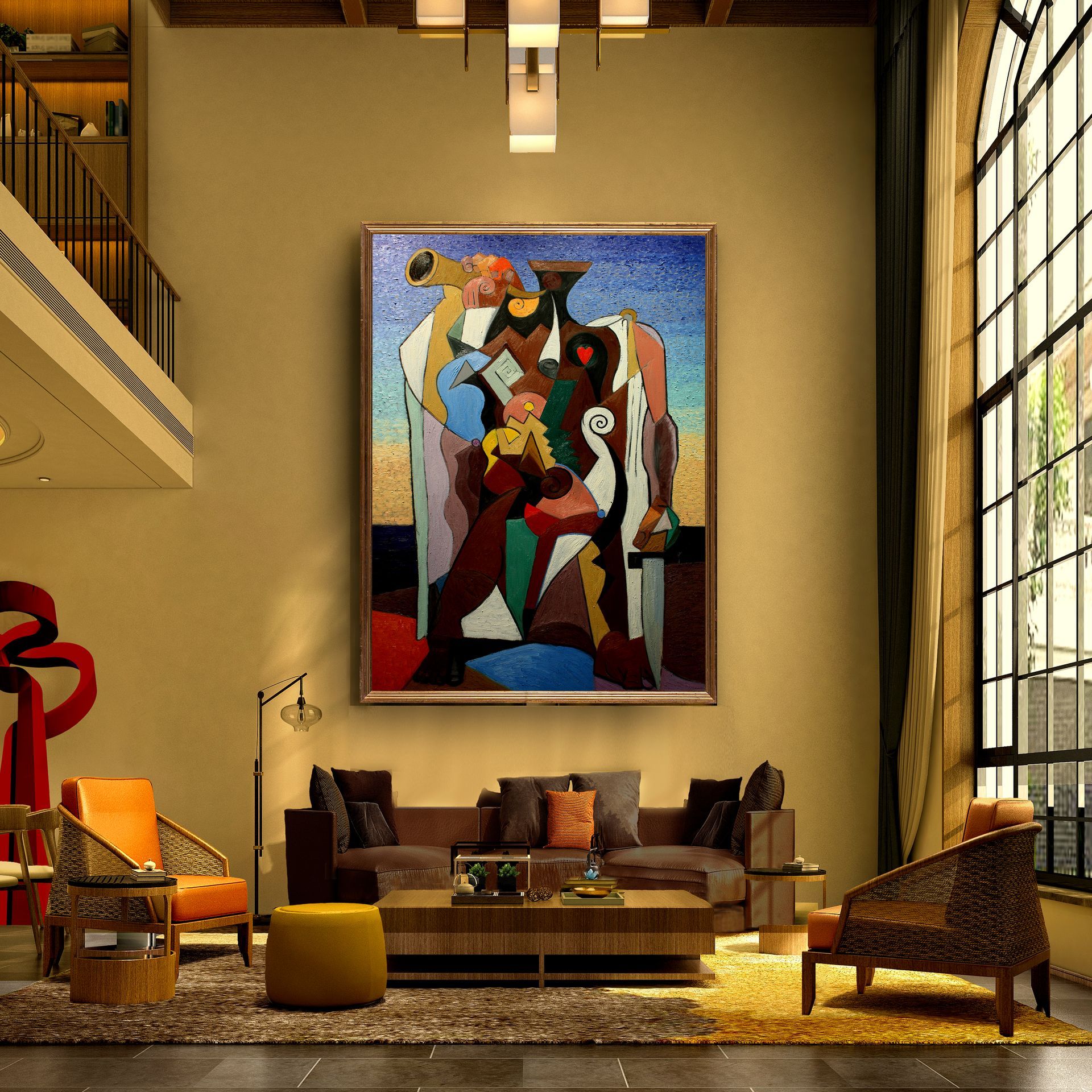 Warrior |  Abstract Oil Painting by John Varriano