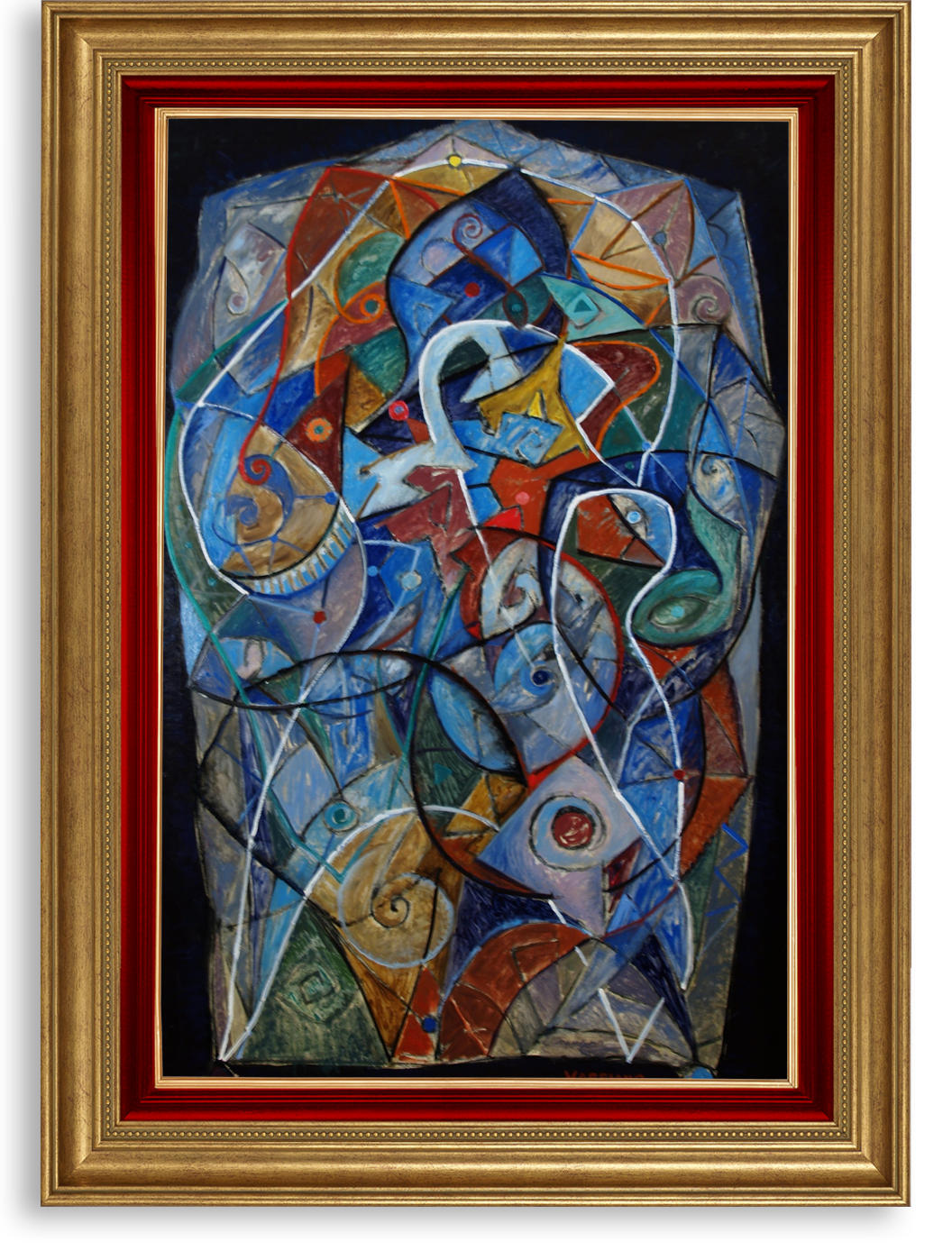 sarcophagus | abstract oil painting by John Varriano