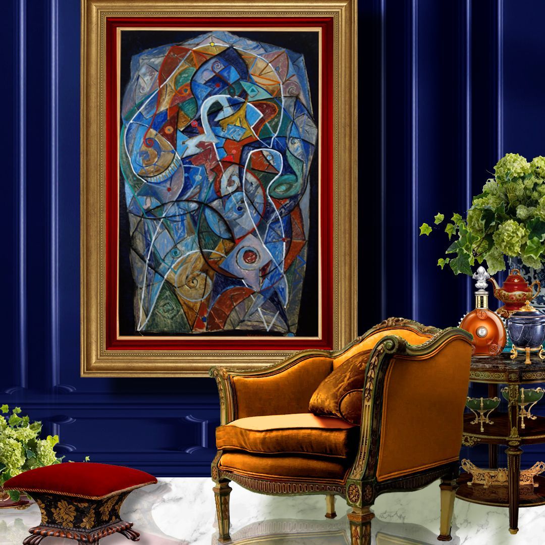 Sarcophagus | Abstract Oil Painting by John Varriano