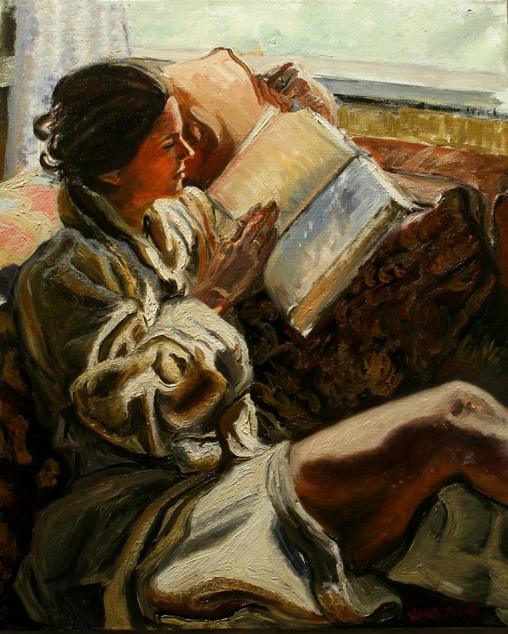 Sunday Morning  | Figurative Oil Painting by John Varriano