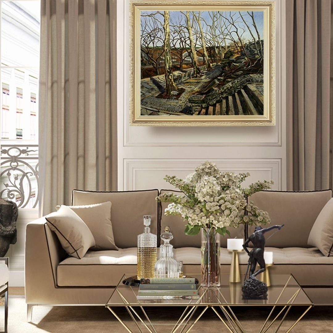 Winter Park | Landscape Oil Painting by John Varriano