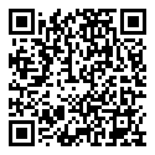 Black-and-white QR code on a white background