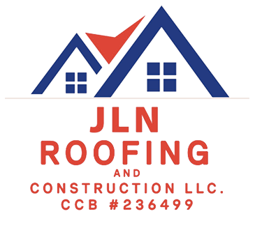A logo for jln roofing and construction llc