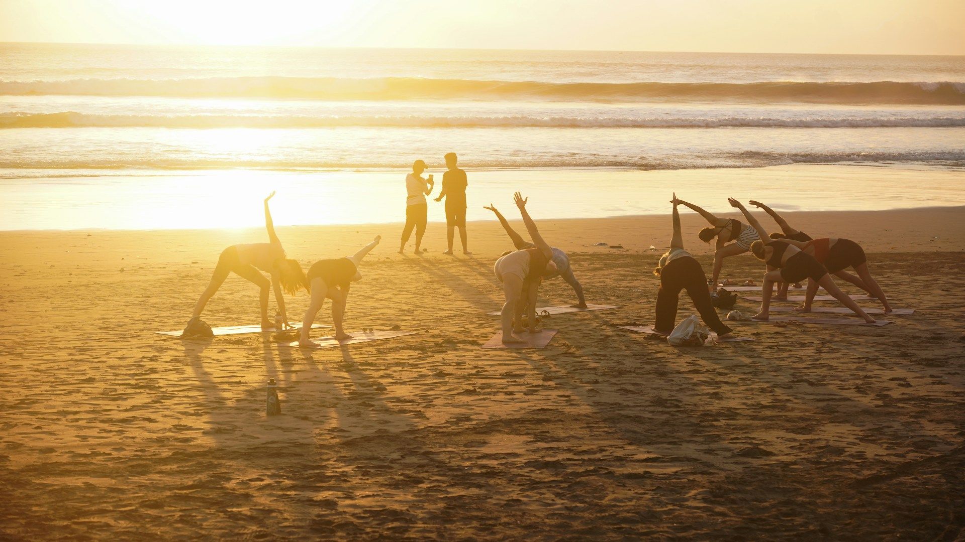 beach yoga