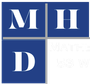 A blue square with the letters M, H, and D on it. The logo of Matheny Hahn & Denman.