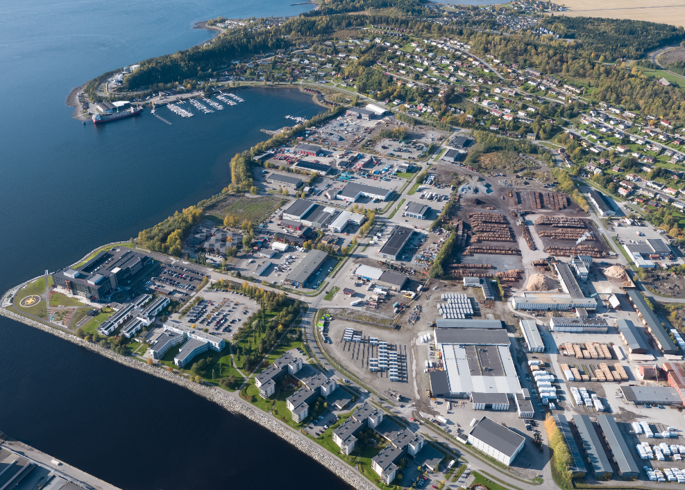 Nordsileiret Steinkjer industri. Foto av Atilla Haugen