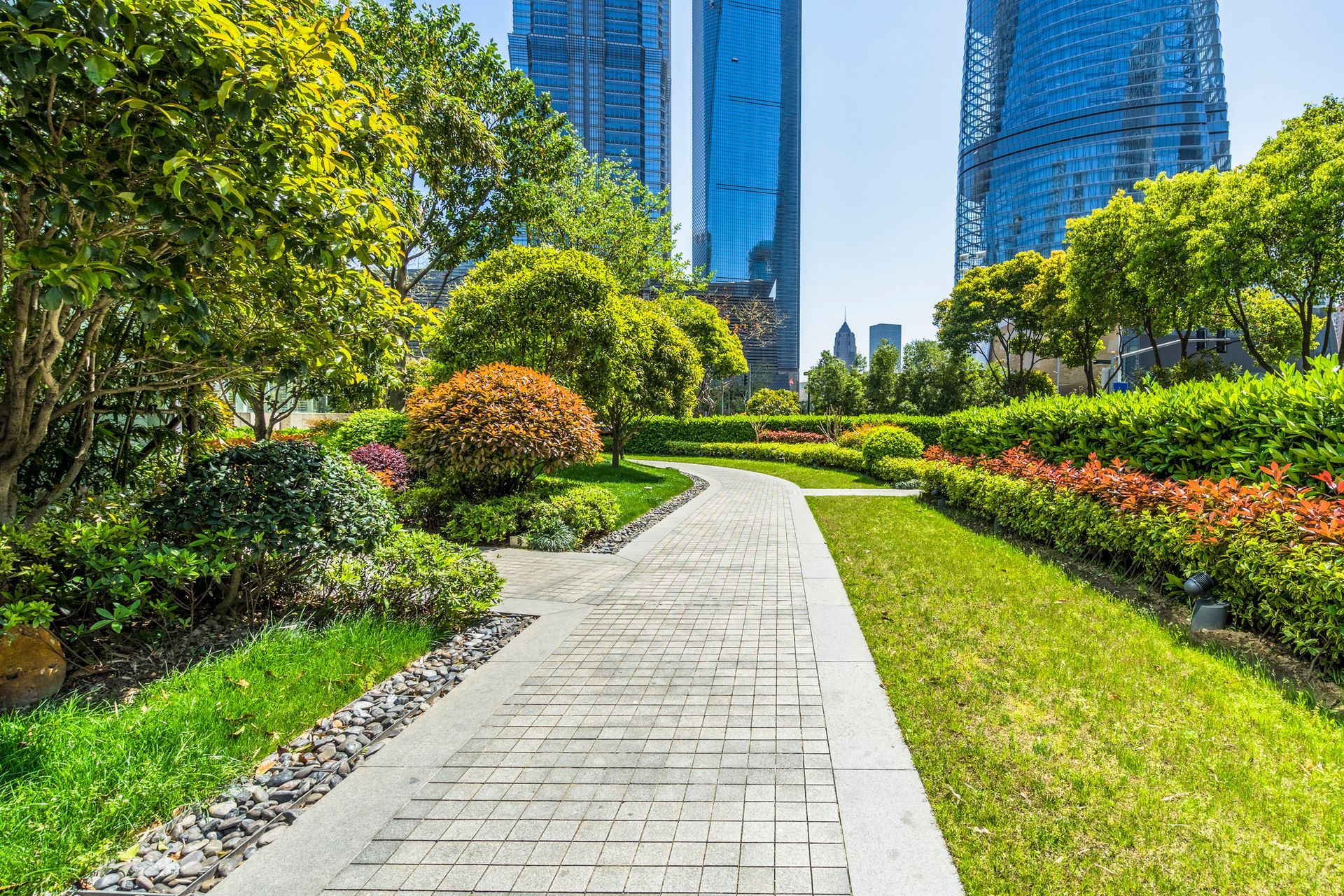 Walkway Near Buildings — Beaver Falls, PA — Vance's Landscape Supply Inc