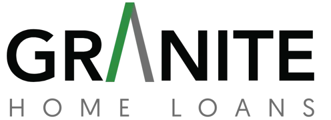 The granite home loans logo is black and green on a white background.