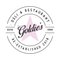 Goldie's Deli & Restaurant logo: Black and white circular design with a pink star, script text, and establishment dates.