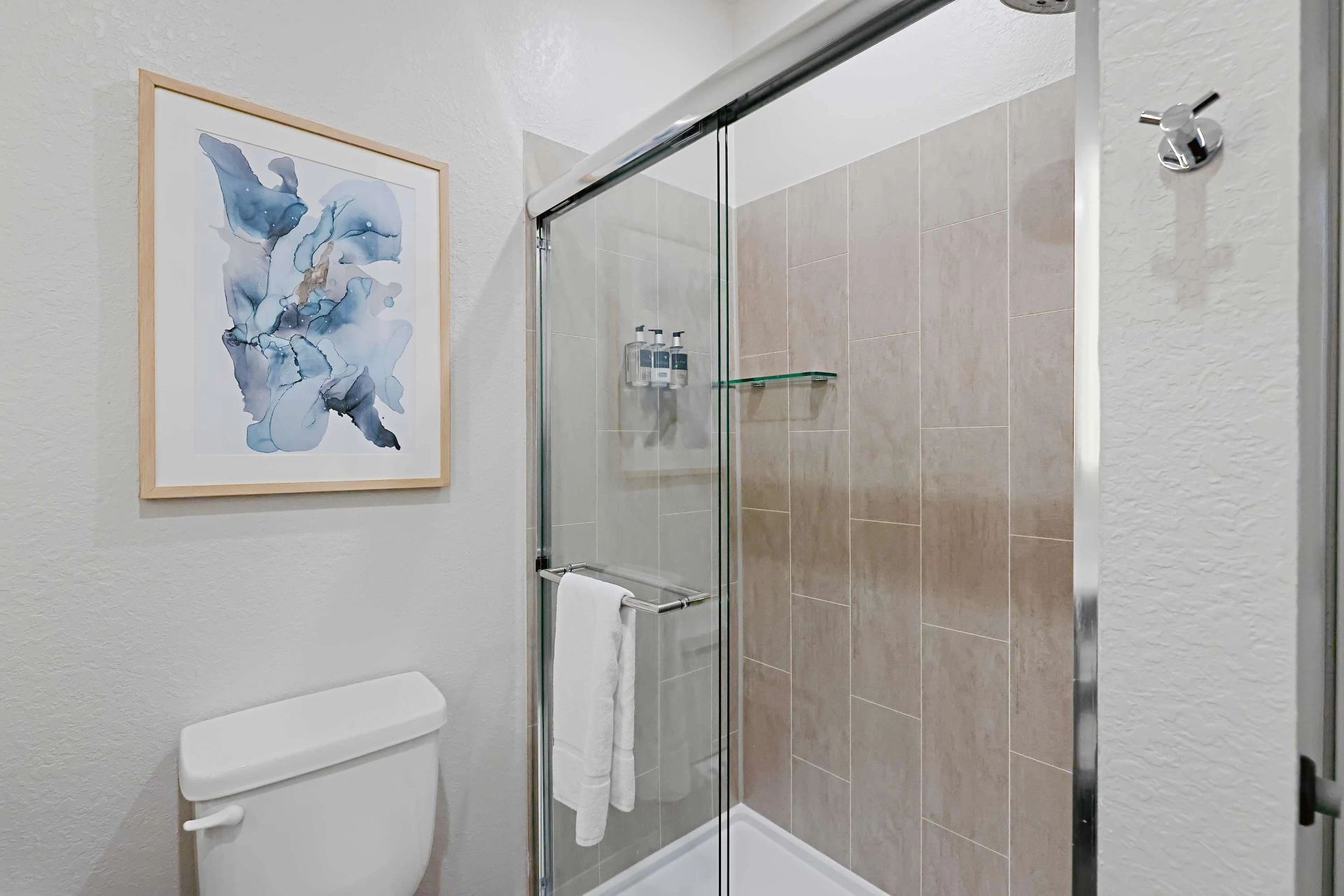 Apartment bathroom — representative home at WaterWalk Phoenix – North Happy Valley.