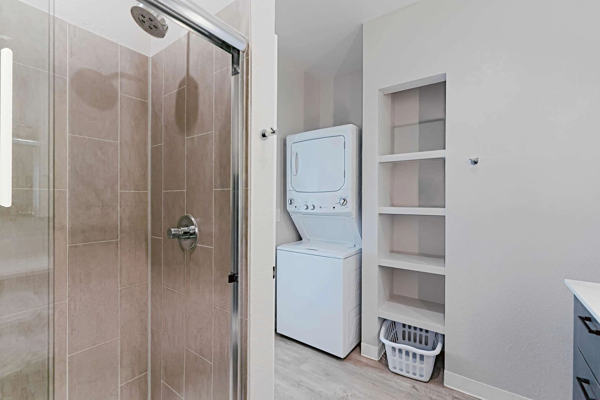 In-home laundry area — representative home at WaterWalk Phoenix – North Happy Valley.