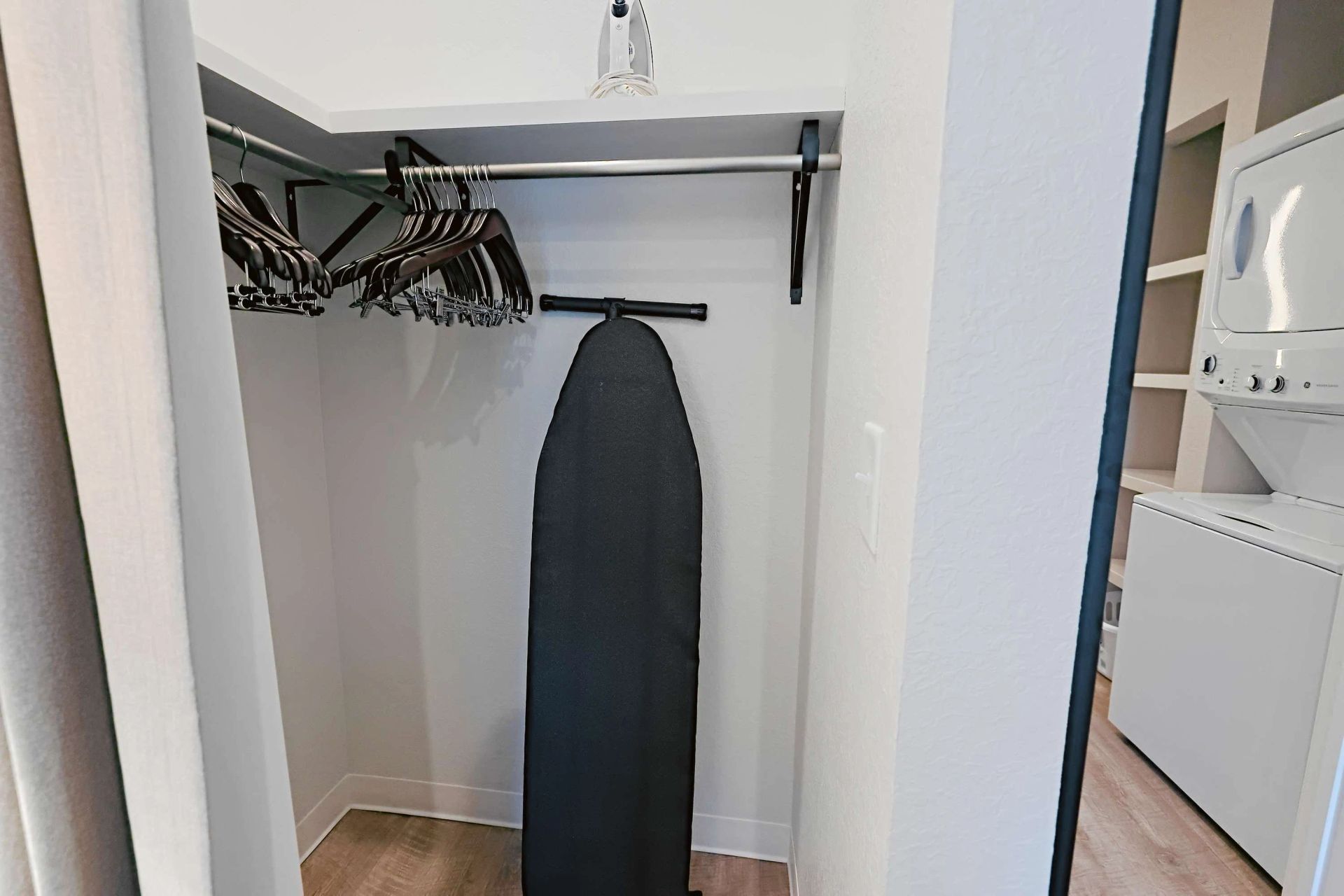 Closet storage — representative home at WaterWalk Phoenix – North Happy Valley.