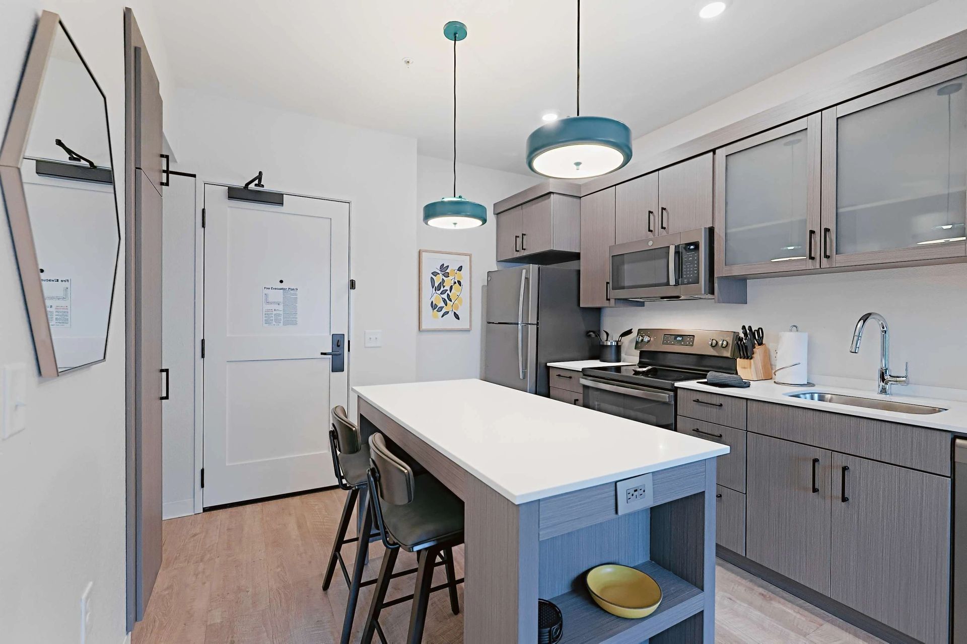 Apartment kitchen — representative home at WaterWalk Phoenix – North Happy Valley.