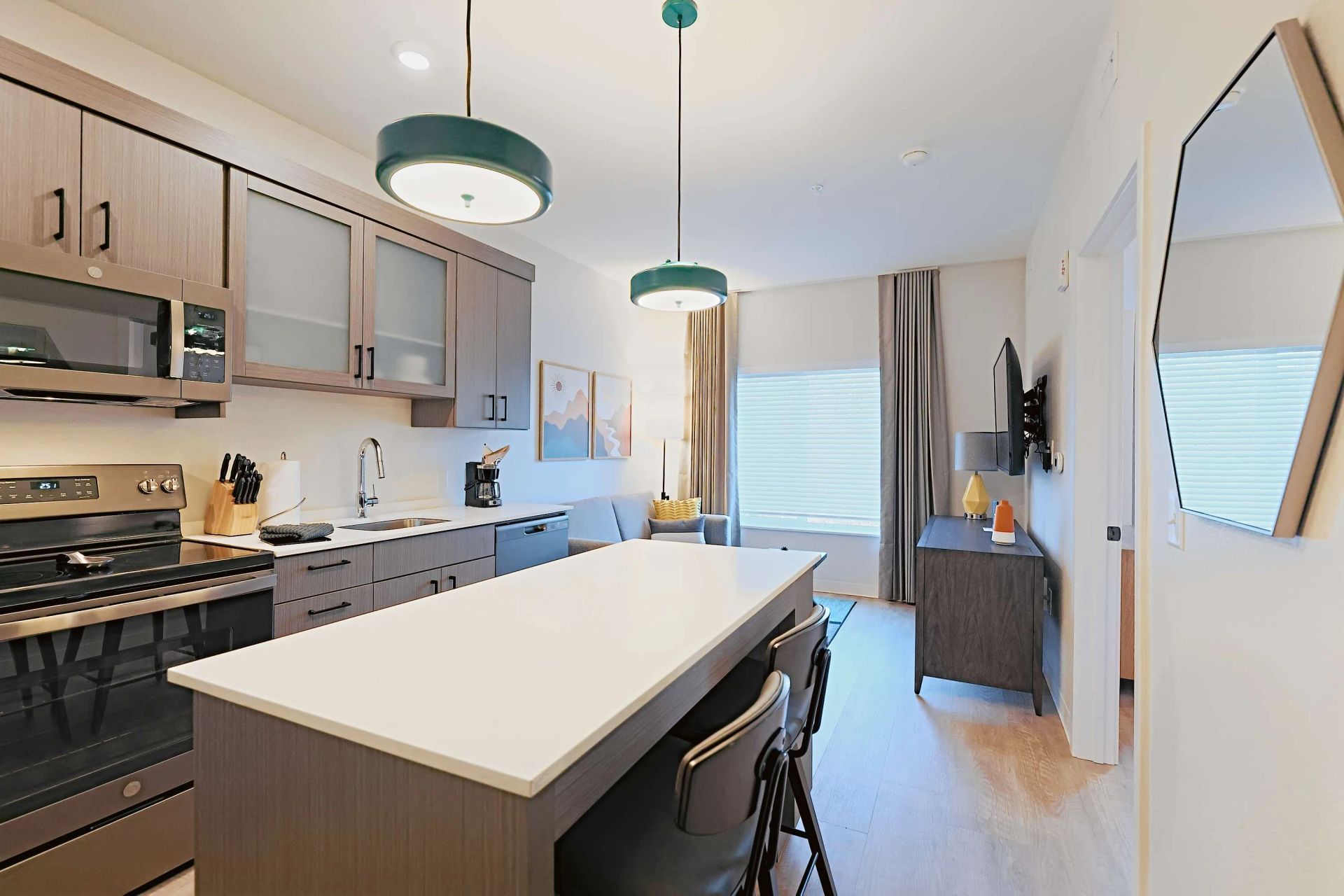 Apartment kitchen — representative home at WaterWalk Phoenix – North Happy Valley.