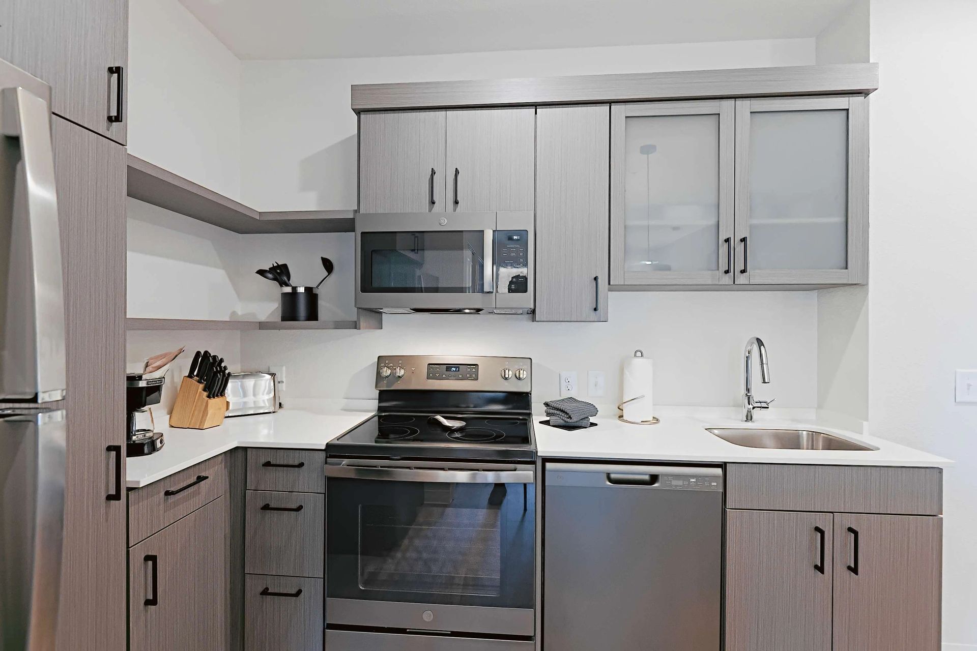 Apartment kitchen — representative home at WaterWalk Phoenix – North Happy Valley.