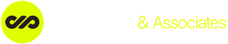 Logo: dark intertwined curves inside a yellow circle, with 