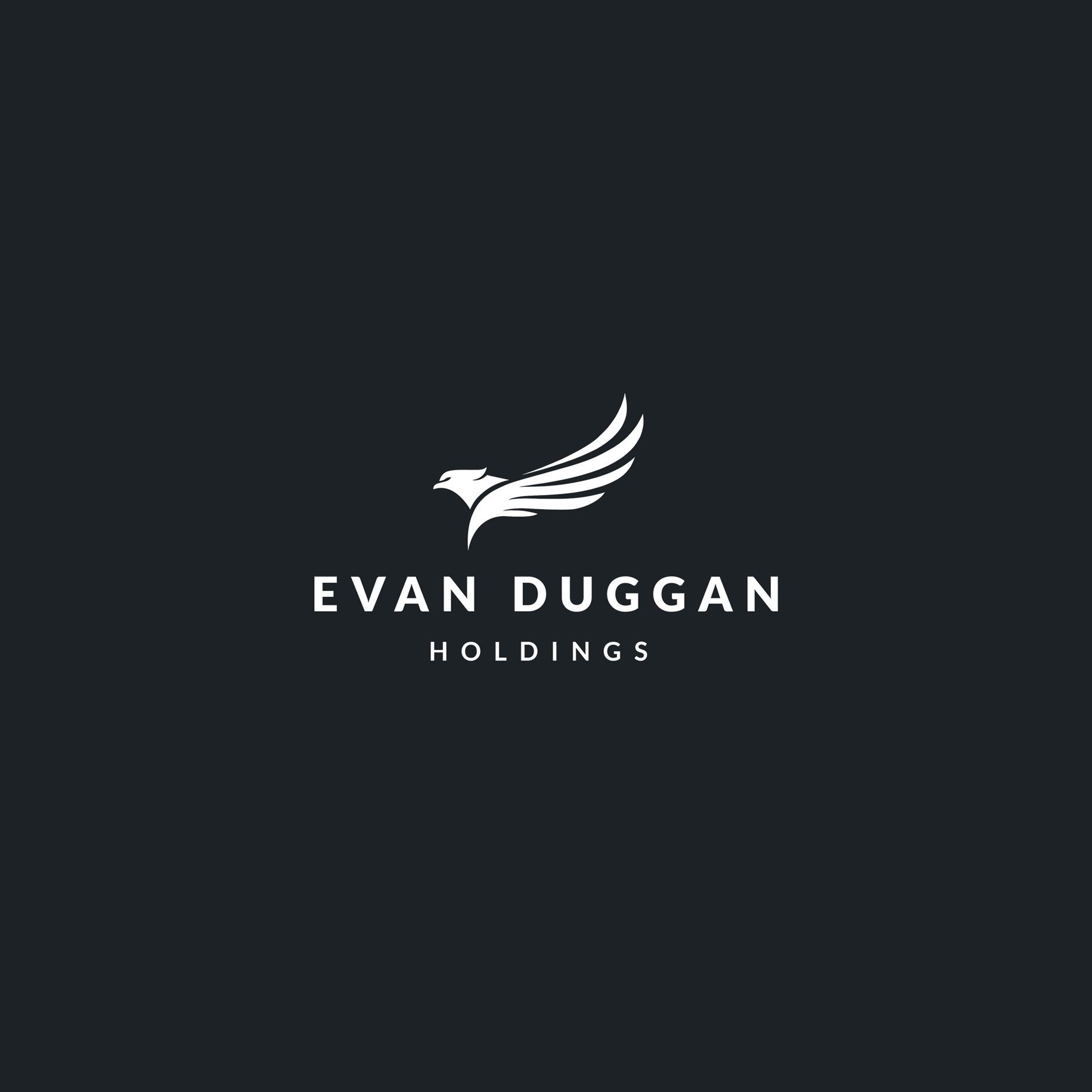 White eagle logo above